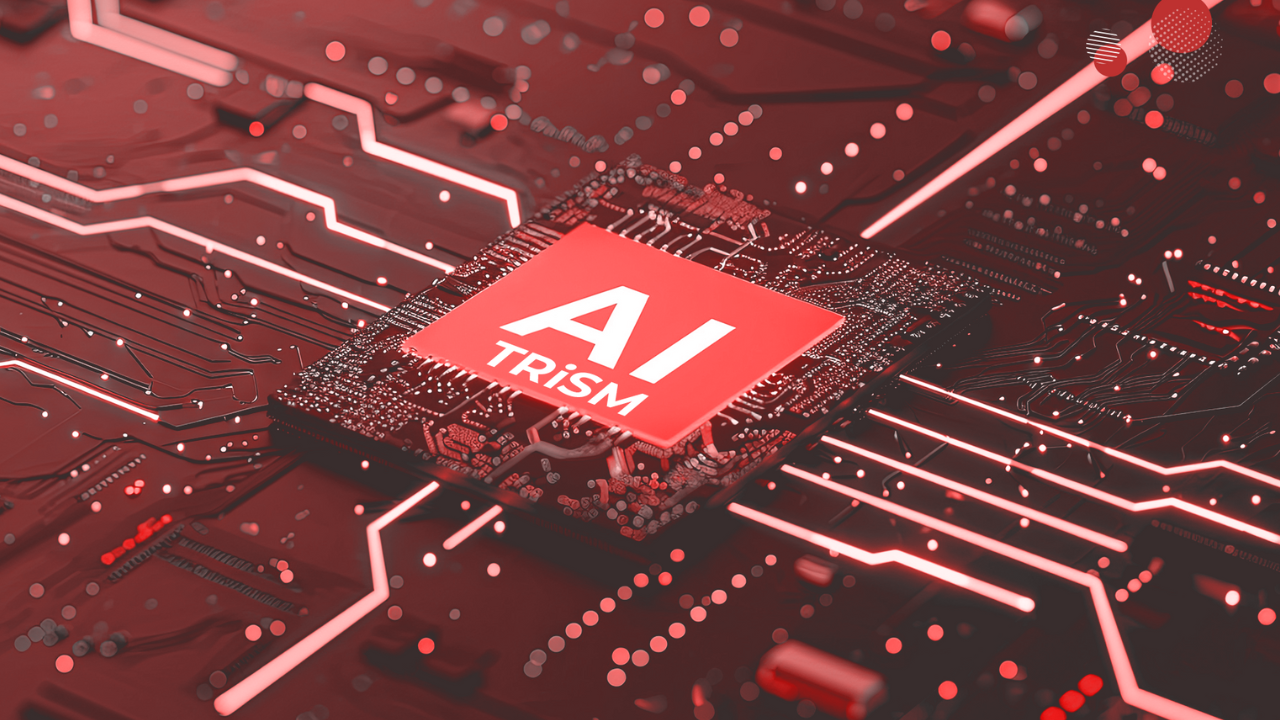 A imagem destaca um microchip de inteligência artificial chamado 