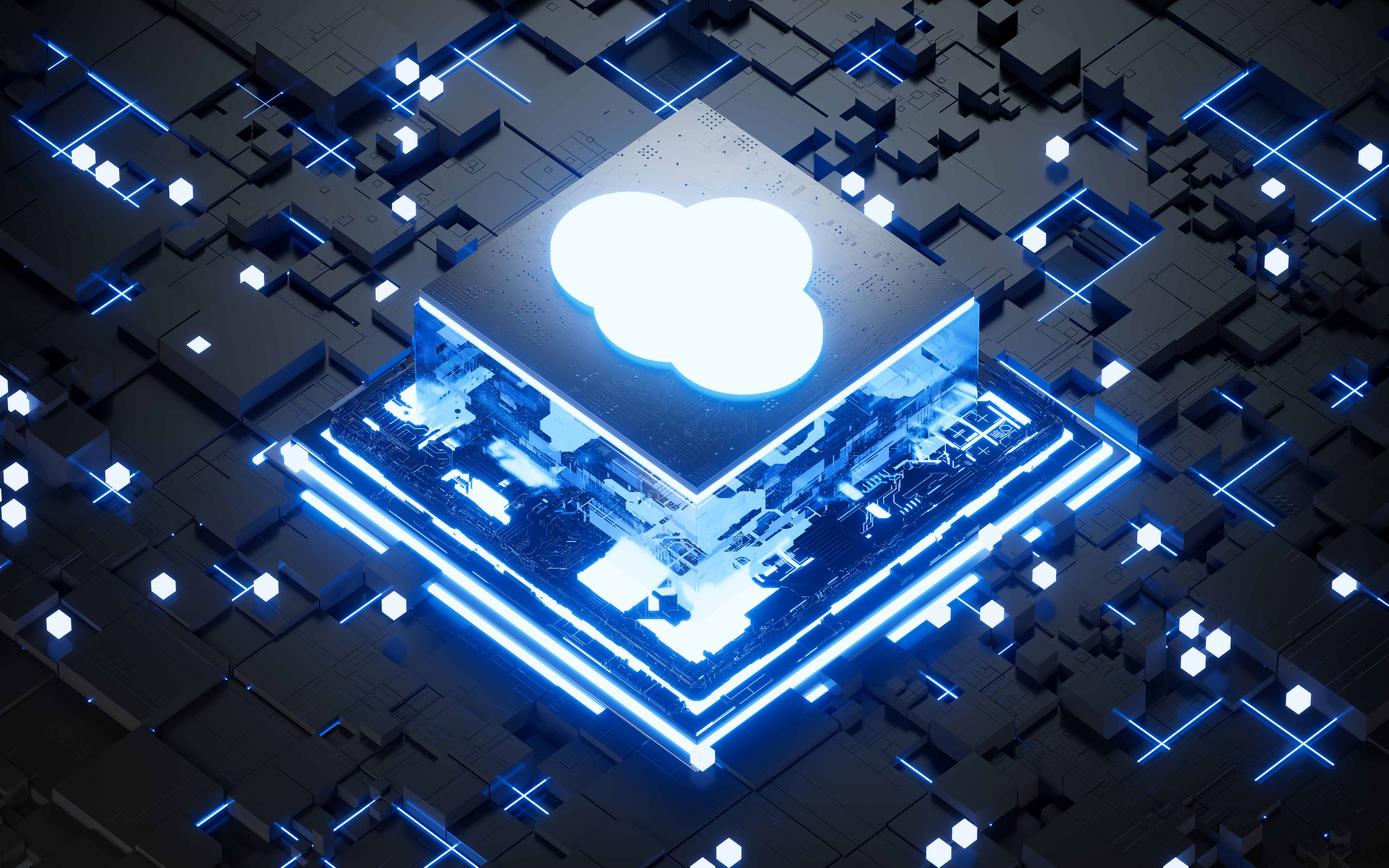 Infraestrutura de cloud computing para processamento de dados. 