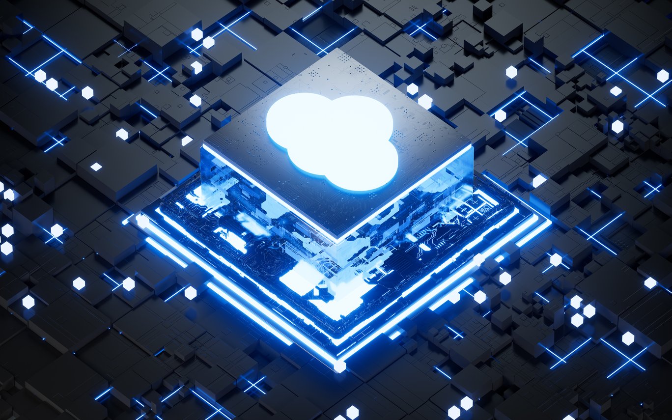 Infraestrutura de cloud computing para processamento de dados.
