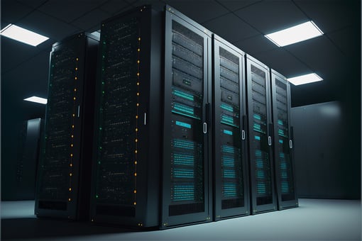 dispositivos-de-mainframe-em-racks-na-sala-com-conteudo-de-internet-cibernetica-de-big-data-luz-neon-gabinete-de-servidor-de-computacao-em-nuvem-moderno-sistema-de-hardware-de-armazenamento-de-comunicacao